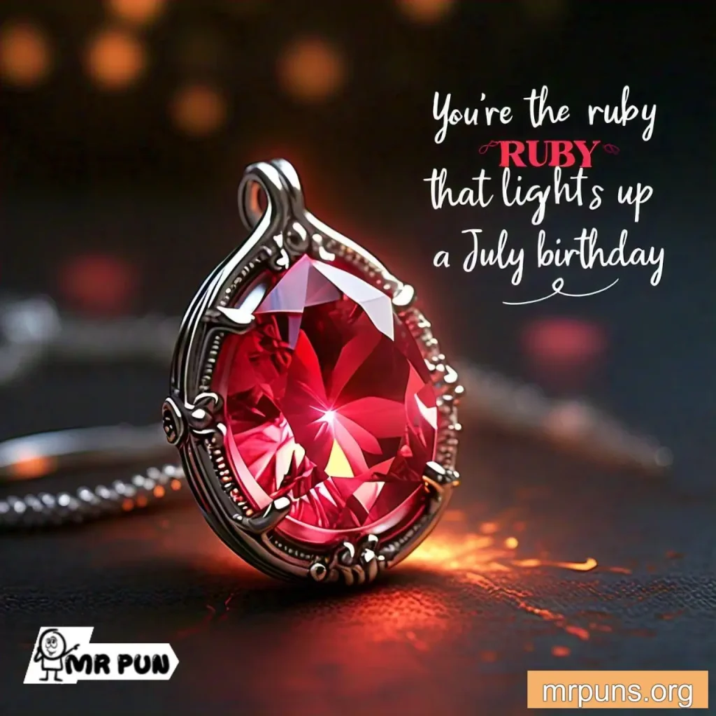 ruby Birthstone Puns