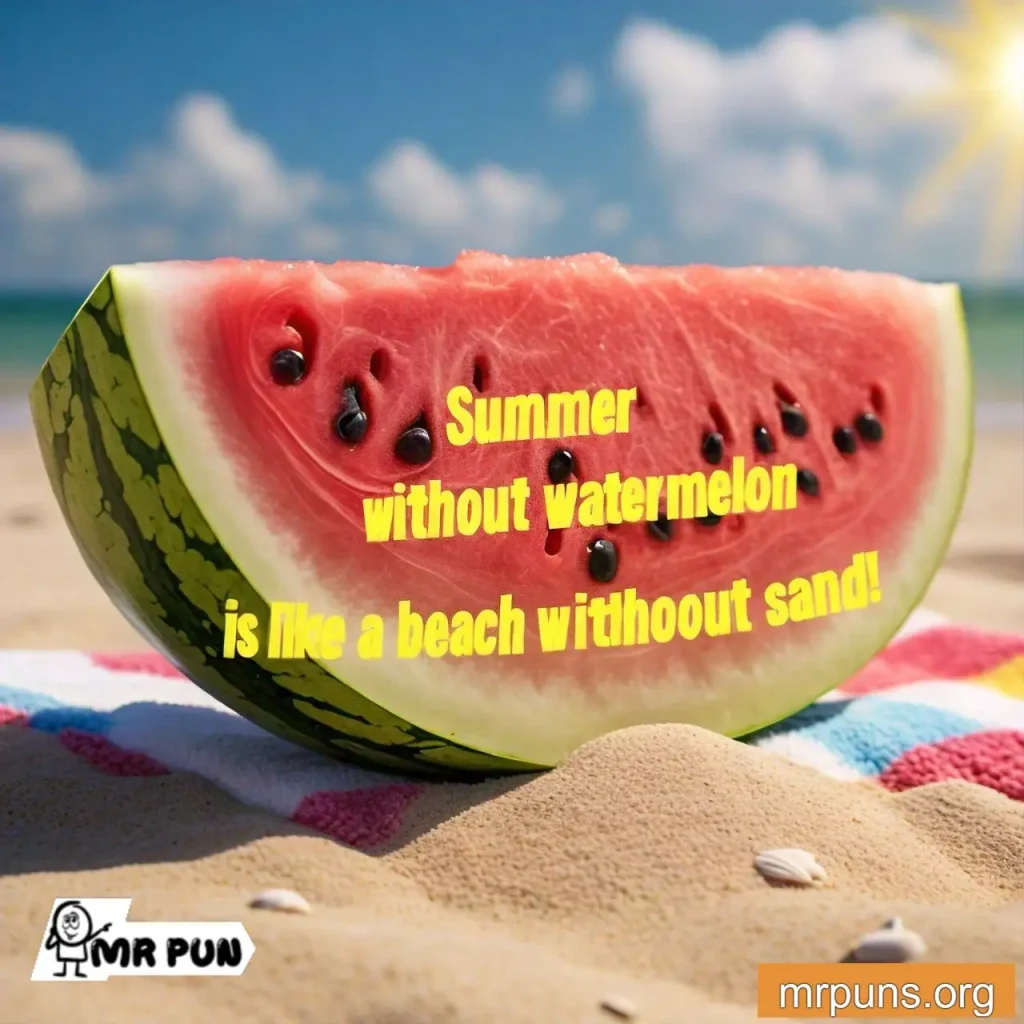 watermelon Summer and Refreshment pun