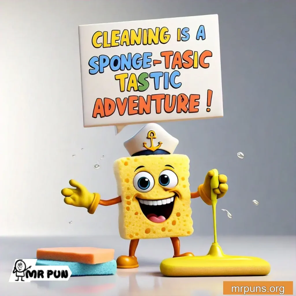 sponge Cleaning Puns