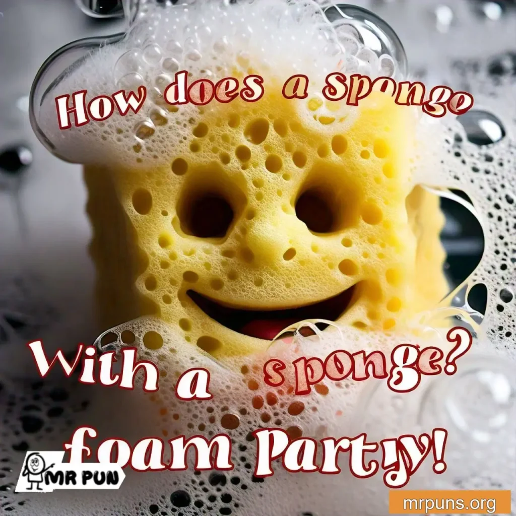 sponge Foam and Suds Puns